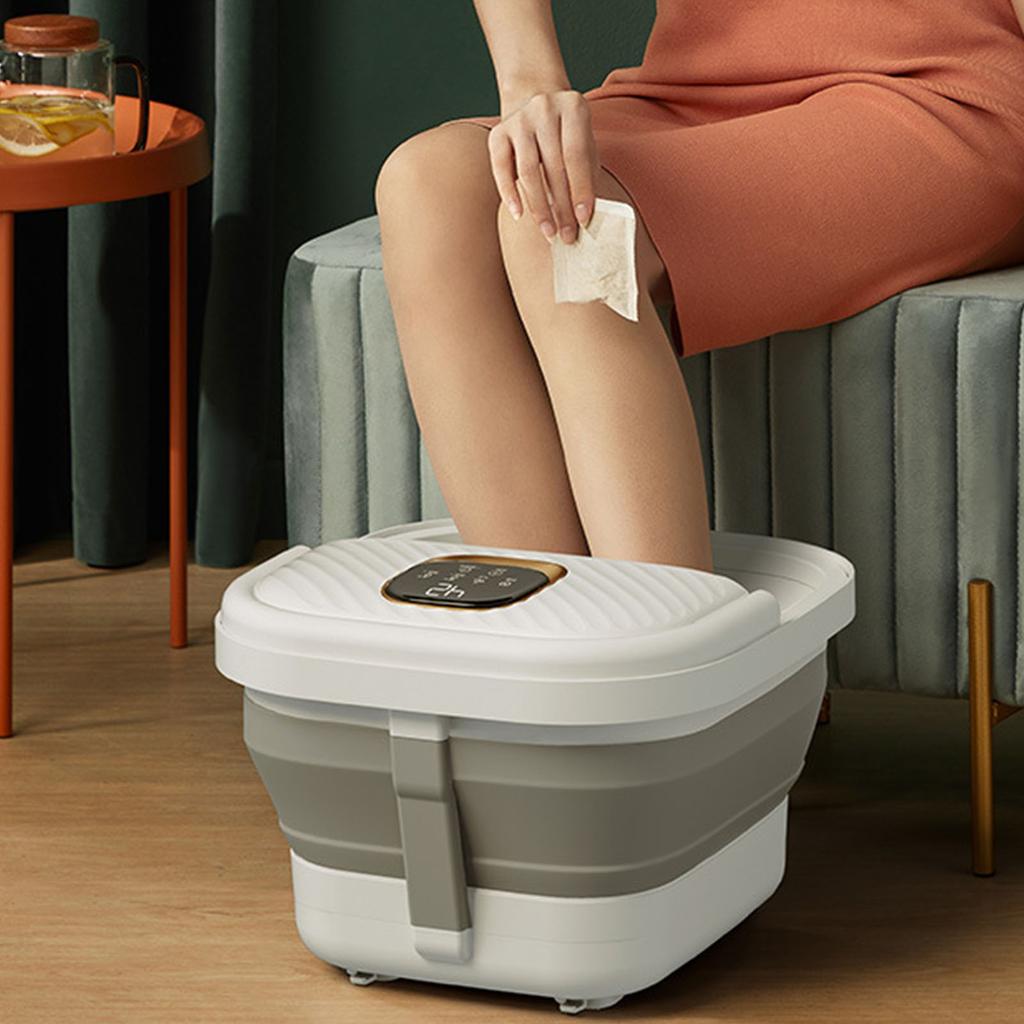 Массажер для ног с подогревом PP TPE складная электрическая ванна для ног с массажным роликом для R