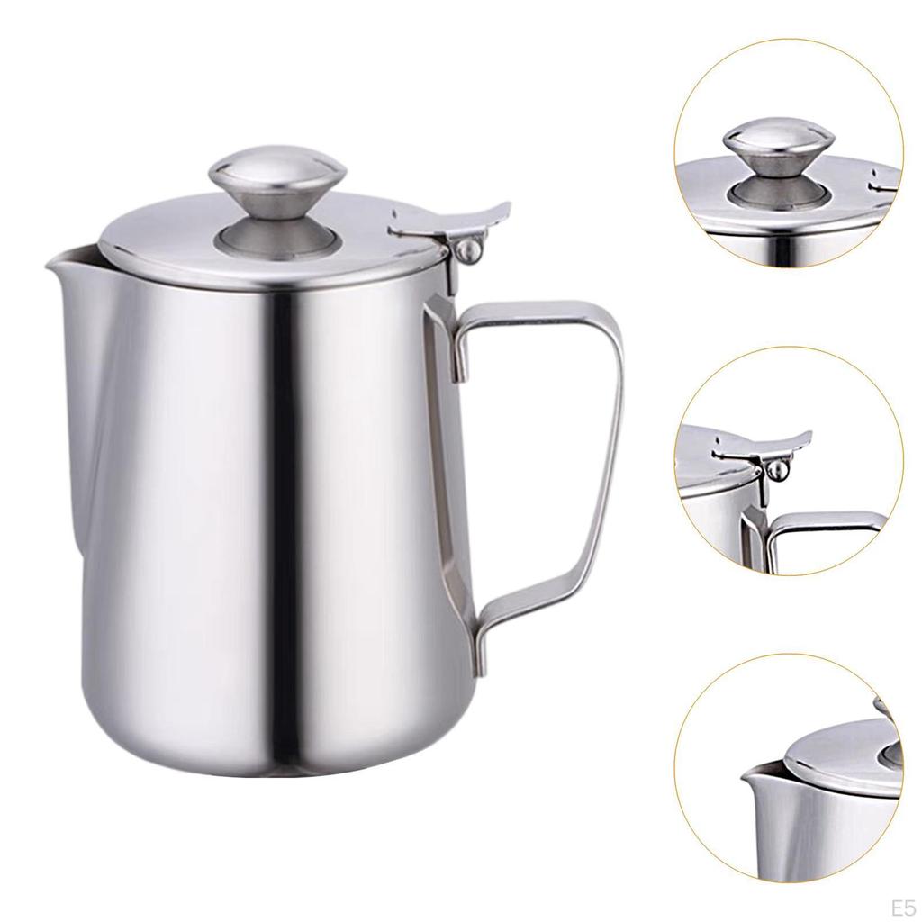 Milk Frothing Pitcher Barista Tool Espresso Machine Accessory Steaming for Home