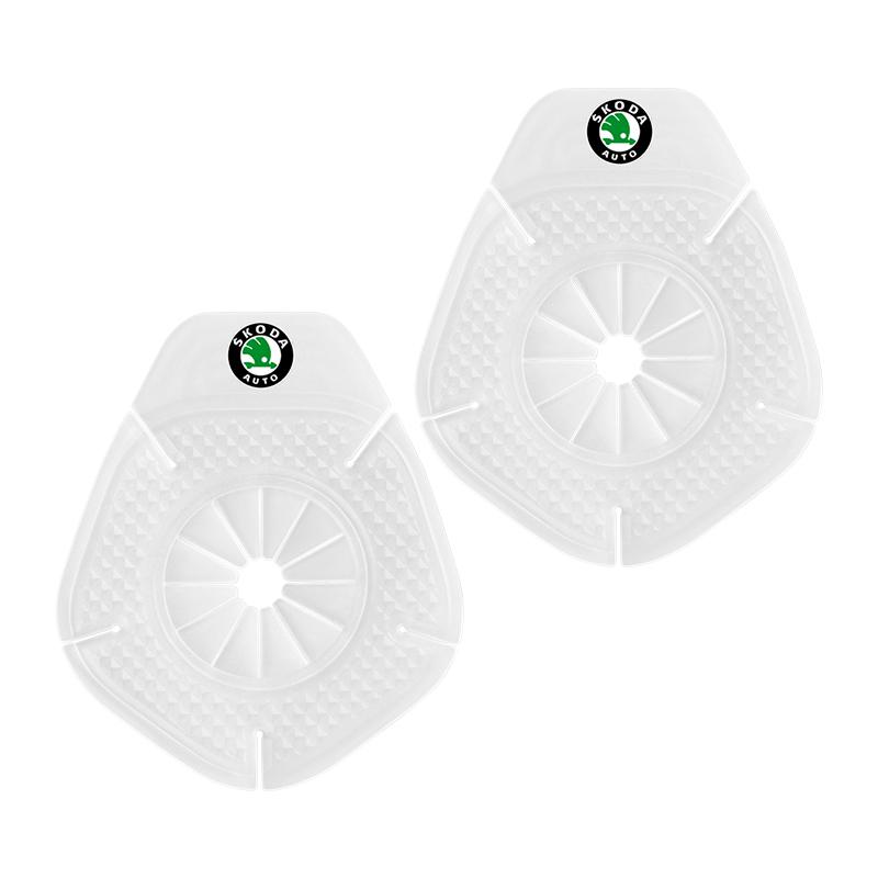 AAABO1 1/2Pcs Car Wiper Hole Protective Covers Debris Leaves Dustproof Sleeve For Skoda Octavia KAMIQ KODIAQ SUPERB RAPID KAROQ FABIA