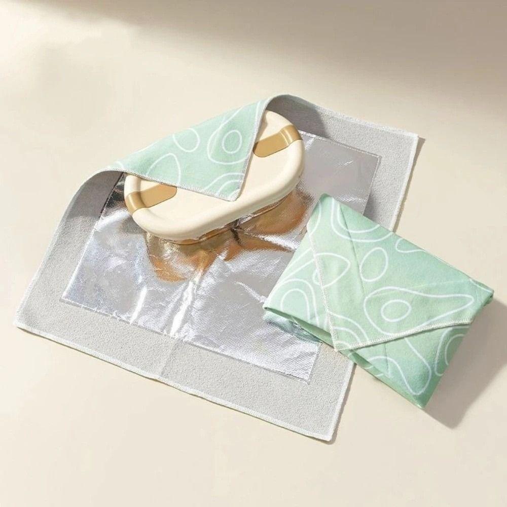 Foldable Cold Hot Insulation Cover Reusable Tablet Wrapper Cloth Self-Adhesive Cloth  Item Storage