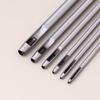 6 Pcs Kit Hollow Punch Set Round Hole Punch Tool Steel Leather Craft Working For Watch Band,Fabric,Plastics,Gasket Belt