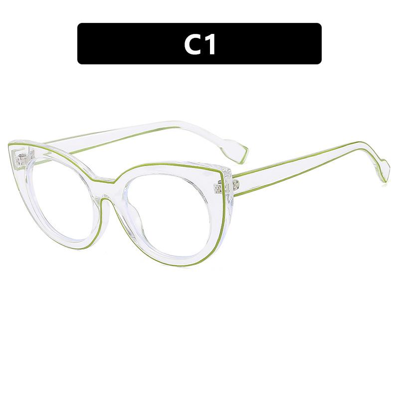 Женские плоские очки, очки с защитой от синего света, модная оправа для очков