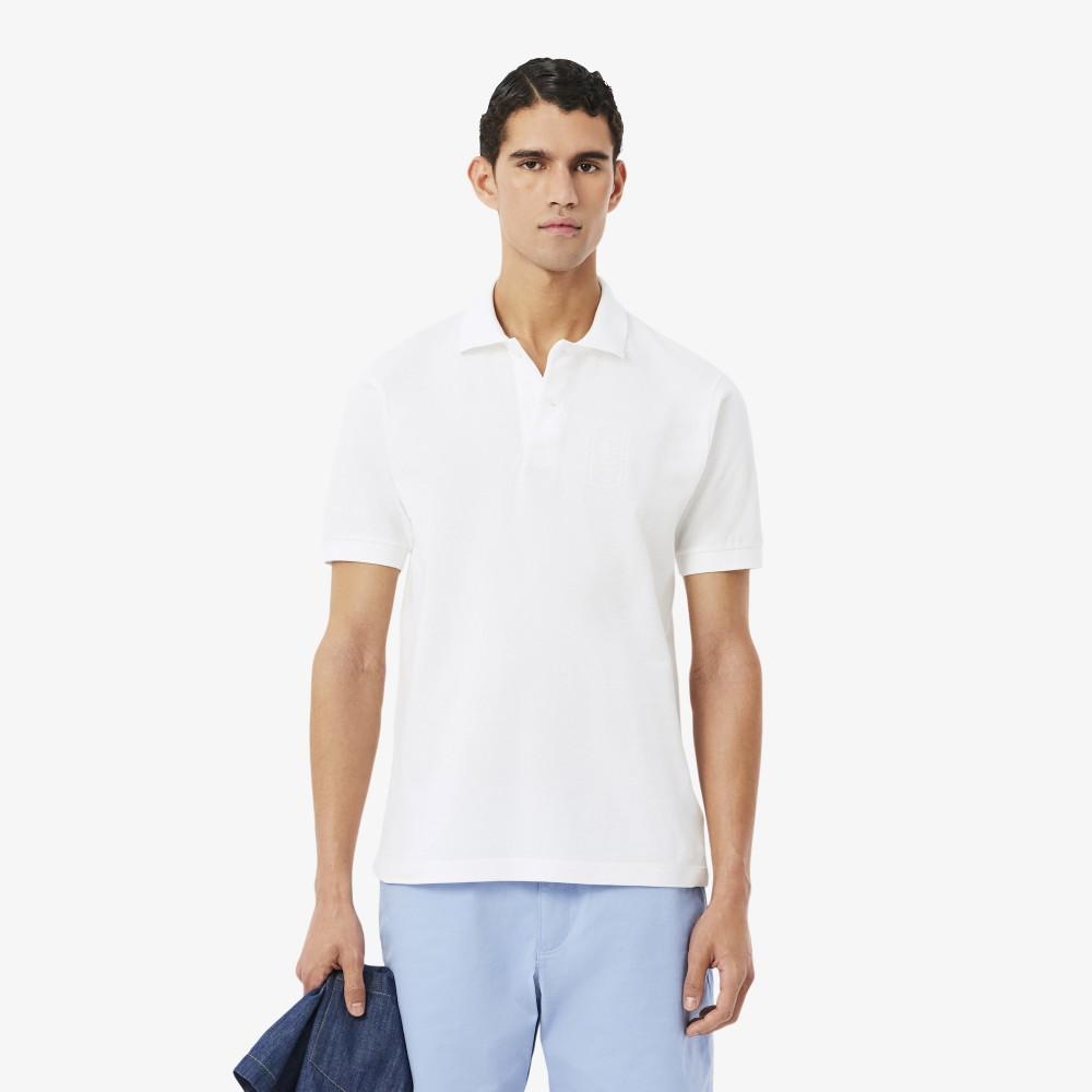 Lacoste Мужская футболка-поло с коротким рукавом и L-логотипом для тенниса PH1751-56G001
