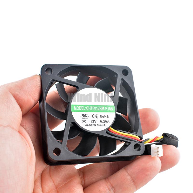 CHT6012RM-R15B 6см 60мм вентилятор 60x60x15мм DC12В 0.20А 3-pin Осевой вентилятор охлаждения для импульсного блока питания