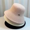 Spring Summer New Fishing Hat, Knitted, Breathable, Comfortable, Hollow Out Breathable, with Double Strap, for Women