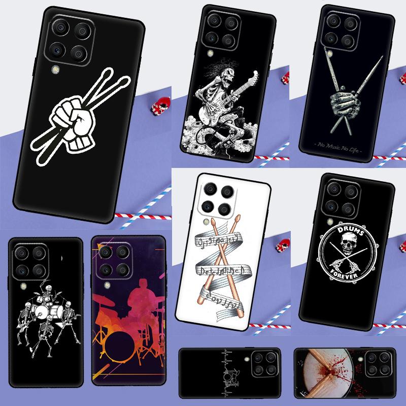 Musical Instrument Drum For Samsung Galaxy M12 M13 M14 M15 M35 M55 M34 M54 M33 M53 M21 M31 M11 M32 M52 M06 M16 Case