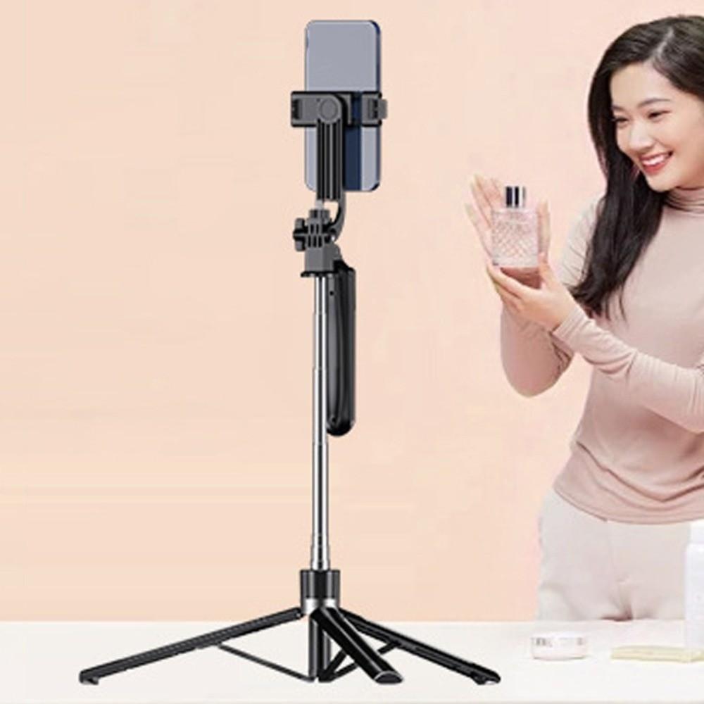 Tripod Bluetooth Selfie Stick With LED Lamp Selfie Stick Stand Telescopic Selfie Stick Travel