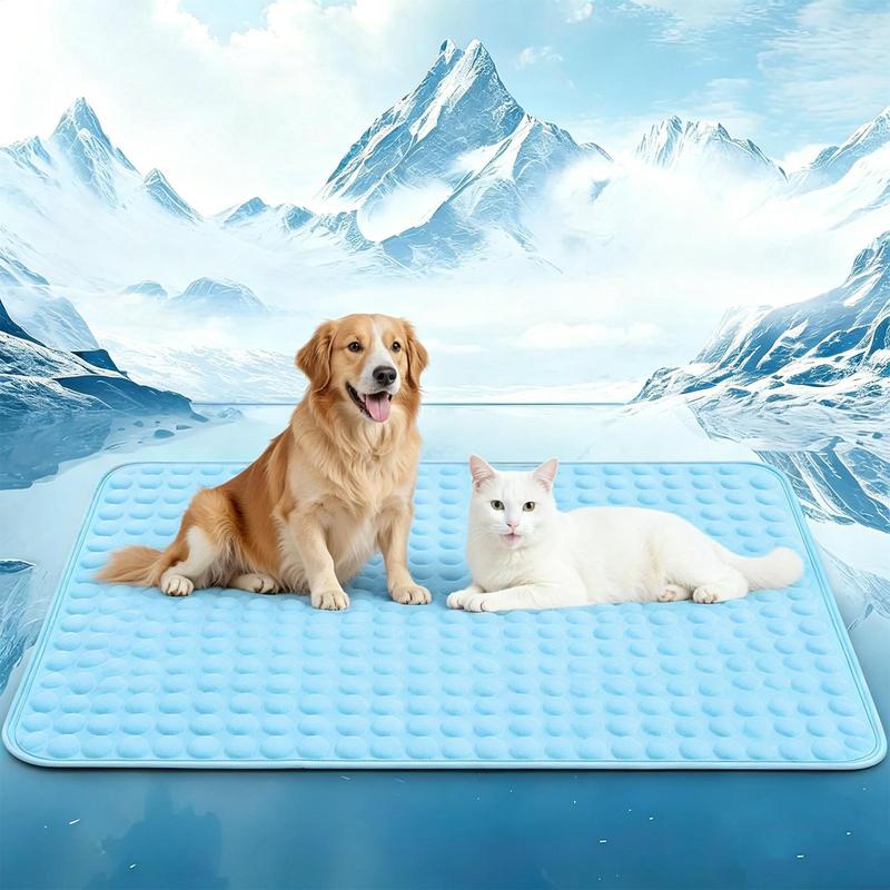 Multiple Sizes Dog Cooling Mat Breathable Sleeping Rug Extra Large Foldable Washable Soft Cat Cooling Pad Portable S/M/L/XL/XXL