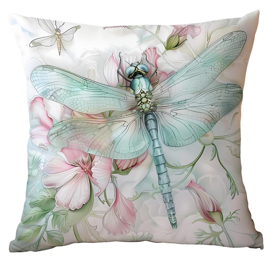 Новая весенняя наволочка с цветочным принтом, мятно-зеленая, для дома, гостиной, дивана, подушки