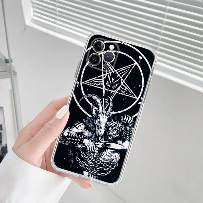 Чехол для телефона Devil Satan, силиконовый мягкий для iPhone 14, 13, 12, 11, Pro, Mini, XS, MAX, 8, 7, 6, Plus, X, XS, XR