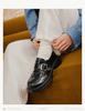 Senda Oxford Shoes Women's 26 Spring New Scratch Pattern Belt Buckle Thick High Heels Casual Single Shoes ZTK10AA6