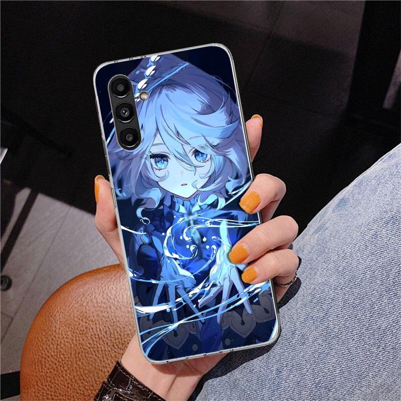 Милый чехол для телефона Furina Genshin Impact для Samsung Galaxy A17 A37 A57 A16 A26 A36 A56 A15 A14 A13 A55 A54 A53 A35 A34 A33 A25 A24