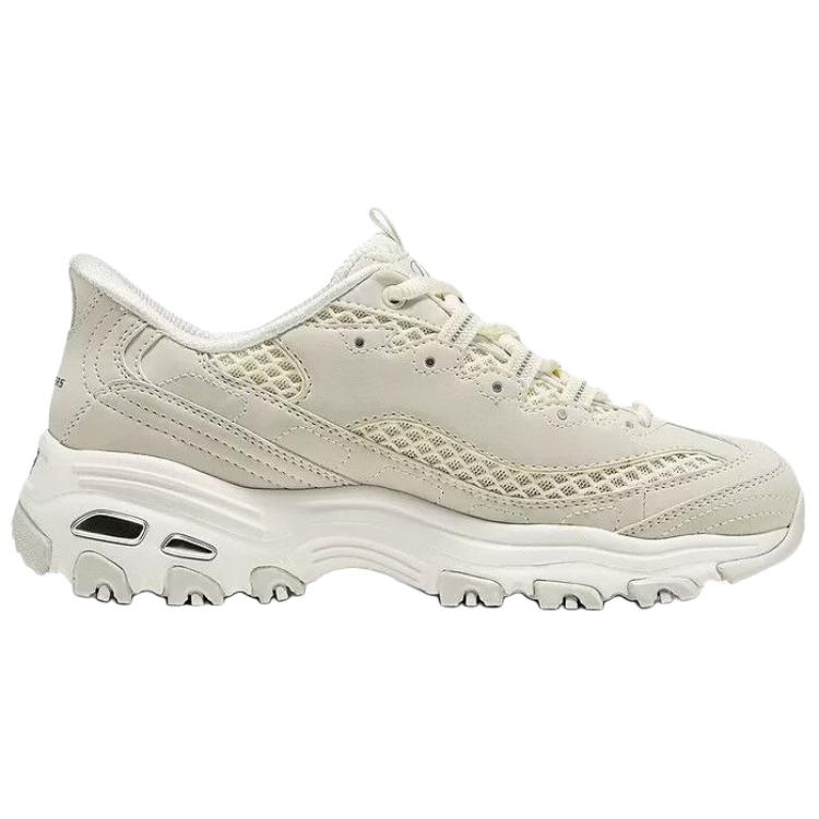 Skechers DLites Универсальные Удобные Папины Кроссовки Женские Кроссовки Бежевые 150868-OFWT