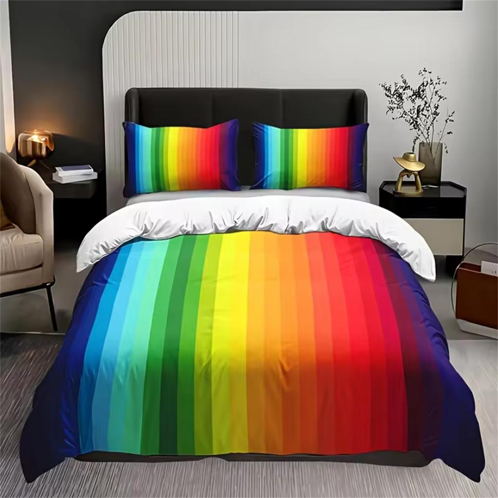 Couple Bedding Set 3D Duvet Cover Set Single Double Twin Full Size Teens Adults Bedclothes Soft Polyester Bed Linen For Baby