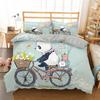 Bedding Set Panda Duvet Cover Set Teens Boys Girls Cartoon Animal Quilt Cover Queen Size Comforter Cover With Pillow Case 2/3pcs
