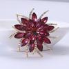 Classic Handmade Colorful Rhinestones Flower Shape Brooch Pin Vintage Hat Scarf Shawl Badge Bridal Gift Dress Accessories