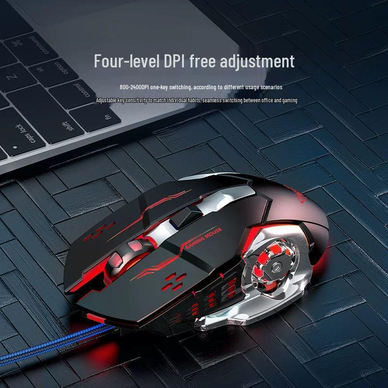 Игровая проводная мышь Wolf Spider S20 с подсветкой для ПК и ноутбука