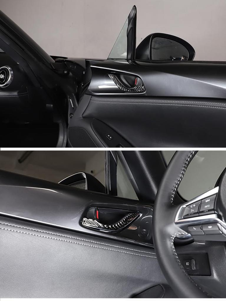 Hcilloend New Mazda Roadster RF ND Series 2016-2024 Steering Wheel Panel, Door Handle Cover,