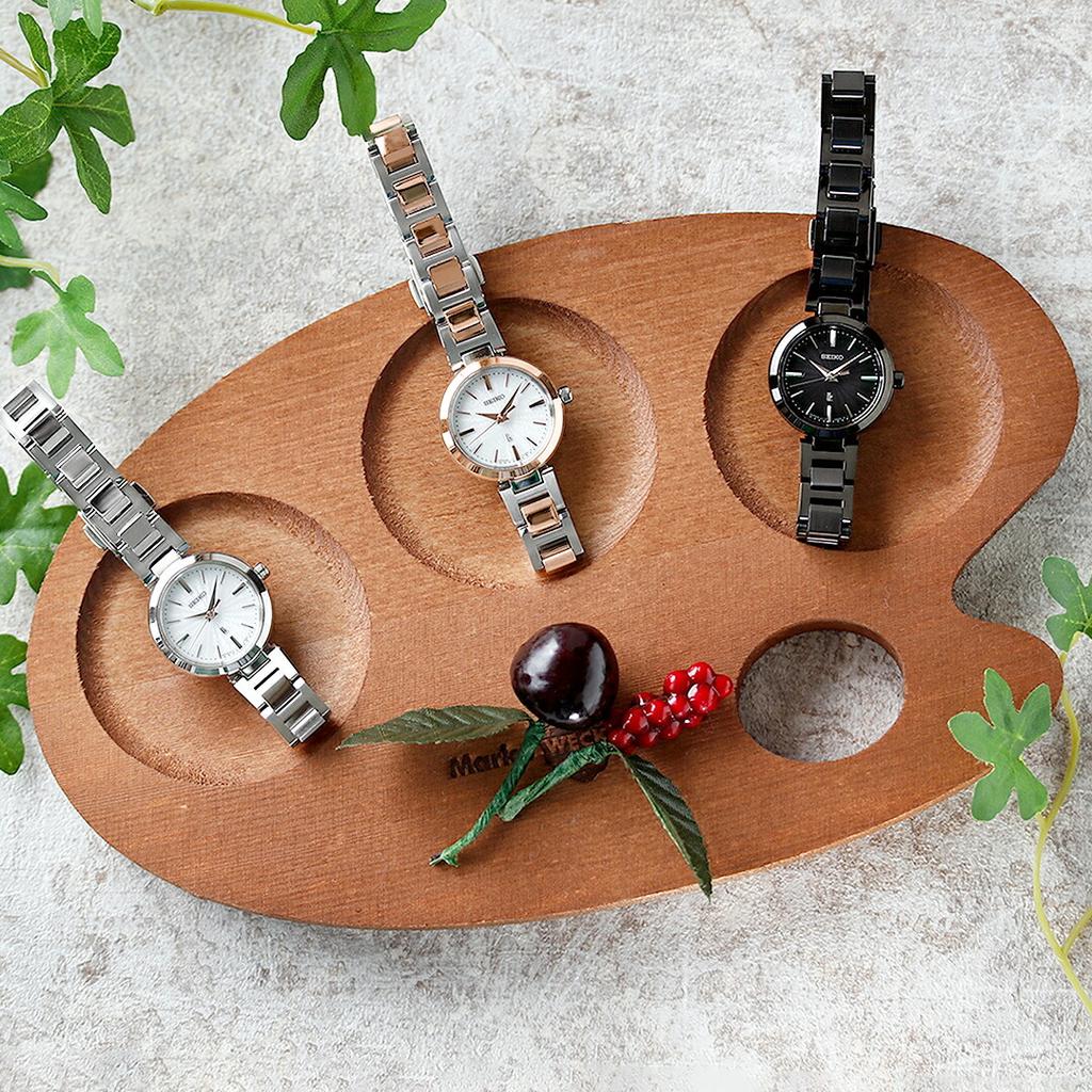 SEIKO Lukia Eye Collection Мини-часы на солнечной батарее SSVR141 Полностью черные Сделано в Японии