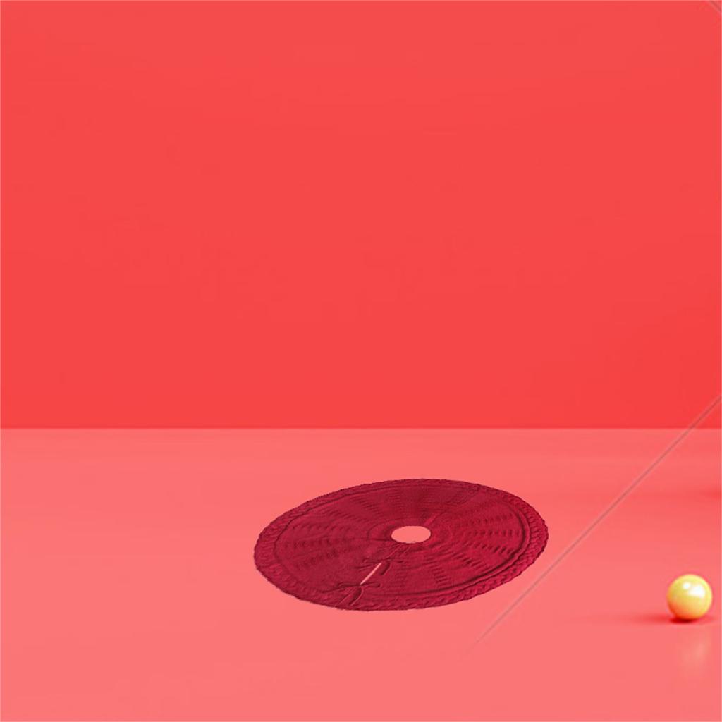 Рождественская елка коврик юбка однотонный вязаный елка нижняя крышка круглый коврик для деревенского праздничного украшения вечеринки