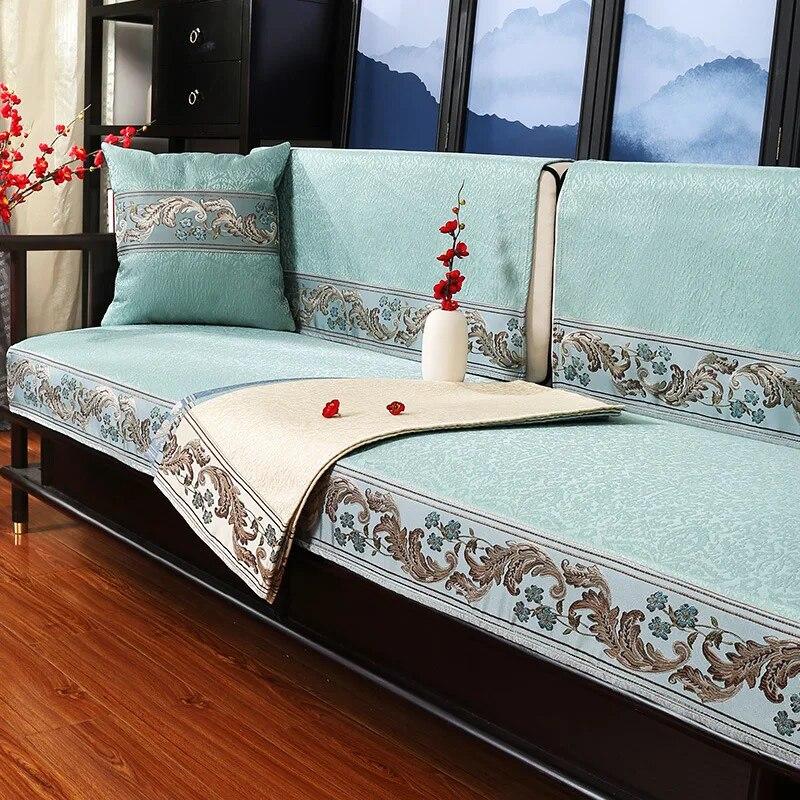 Чехлы для диванов с китайской вышивкой, четыре сезона, ткань для полотенец для дивана, подушка для сиденья, спинка, полотенце, чехол для дивана, нескользящий чехол для дивана-кровати