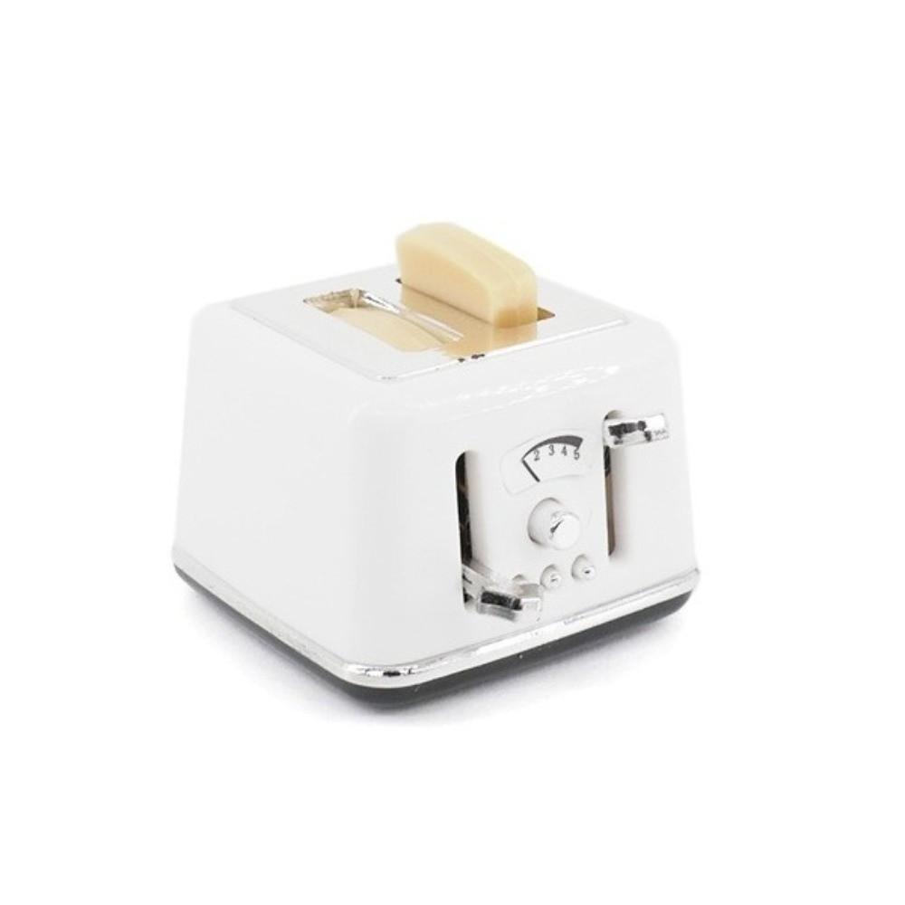 With Toast Dollhouse Miniature Bread Maker Doll Electrical Appliance Toy Mini Accessories
