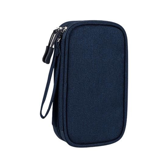 Сумка для хранения внешнего аккумулятора, многоцелевой чехол для переноски, застежка-молния, большая вместимость, сетчатый слой, органайзер для хранения кабеля и шнура