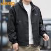 JEEP Men's Spring Autumn Stand Collar Jacket