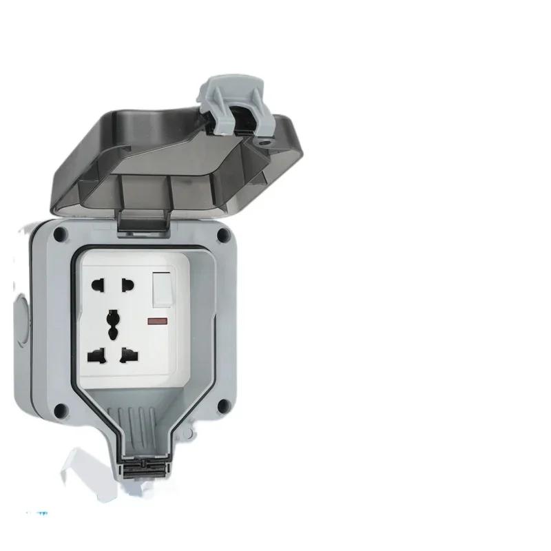 IP66 водонепроницаемая зарядная розетка ЕС водонепроницаемая брызгозащищенная наружная международная универсальная розетка, Южная Африка 15A розетка