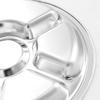 Stainless Steel Partitioned Meal Tray for Canteen & Buffet
