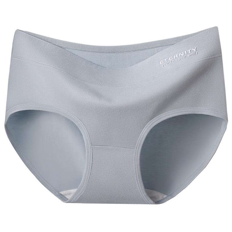 Women's Antibacterial Cotton Tummy Control Sport Seamless Mid-Waist Panties