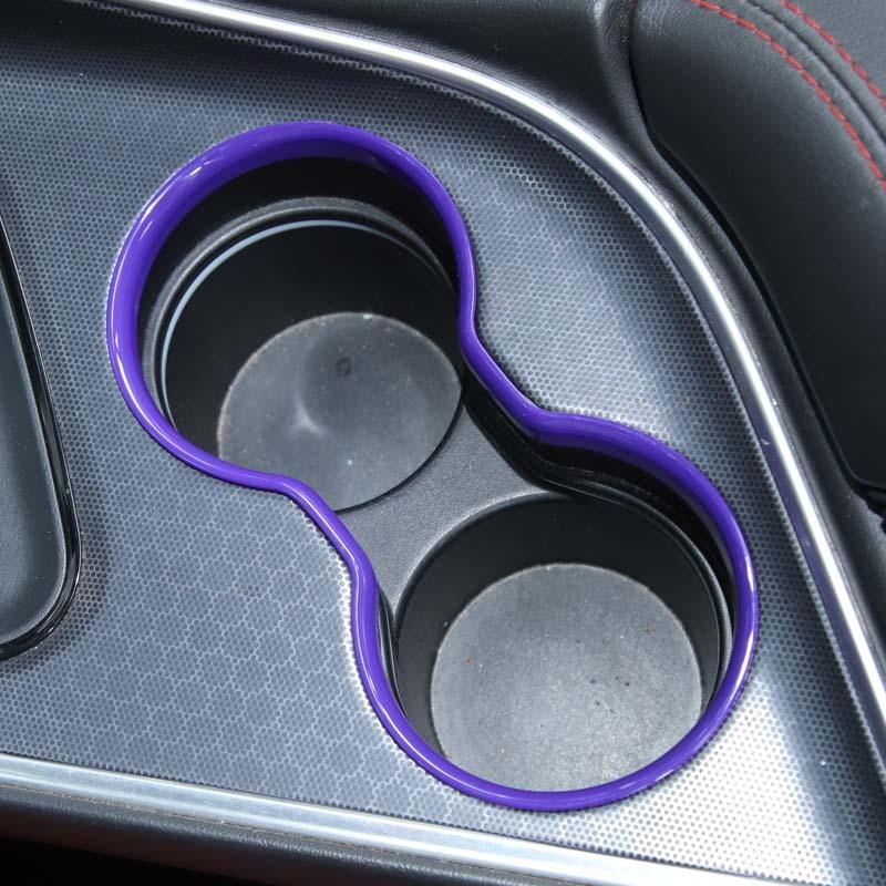 Передний подстаканник, декоративное кольцо, наклейки, подходят для Dodge Challenger 2015 Up, автомобильные аксессуары из АБС-пластика