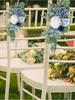 Faux Flower Swag Set of 2 Wedding Arch Flowers Artificial Flowers & Welcome Signs Decorations Chair Back Flowers for Wedding Ceremony Reception
