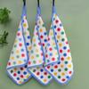 5 шт. полотенец для посуды Rainbow Dot Coral Velvet Rags супермягкие впитывающие микрофибры