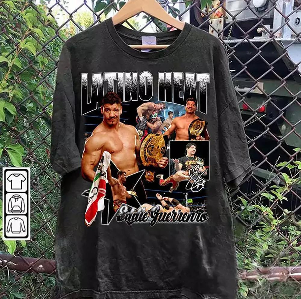 Eddie Guerrero latino heat Cotton T Shirt Full Size S5XL Unisex T-Shirt