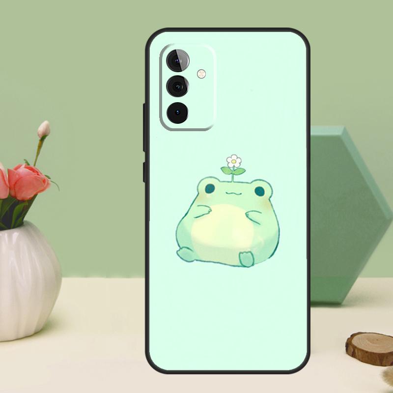 Милая зеленая лягушка для Samsung Galaxy A06 A16 A26 A36 A56 A52 A53 A33 A13 A34 A54 A14 A15 A35 A55 A22 A32 Чехол