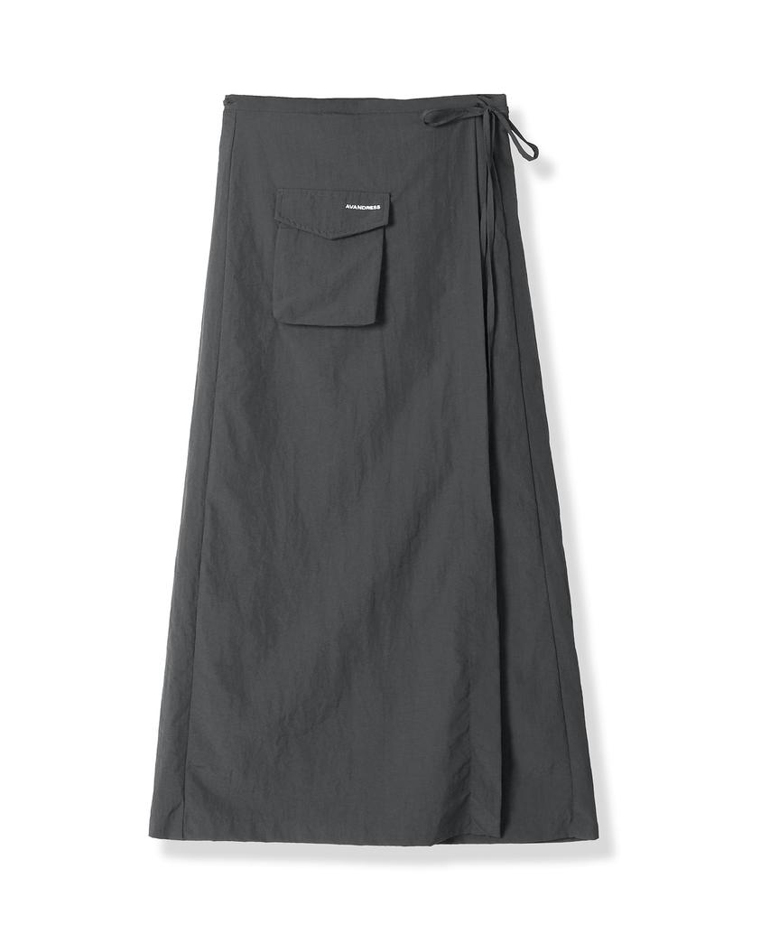 Urban Dress Greta Pocket Wrap Skirt Black