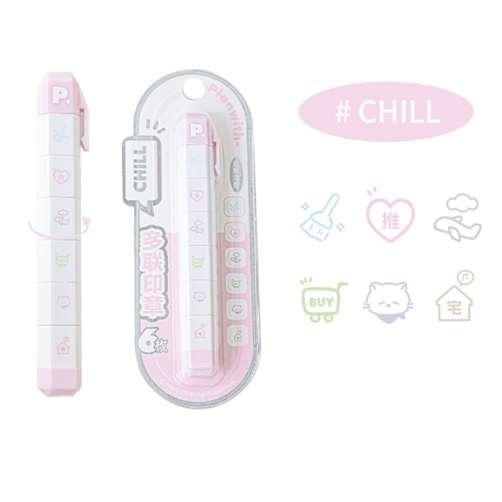 Cartoon To Do List Journal Stamp Detachable Diary Seal Cute Seal Pen  Kids Gift School Stationery