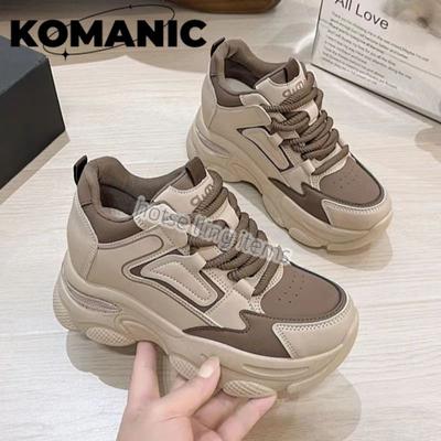 PLOVER кроссовки папины весна и осень 2025 новая женская обувь нескользящие увеличивающие рост туфли на платформе нишевые легкие повседневные спортивные туфли