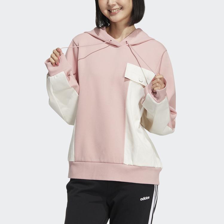 adidas Neo Gsg толстовка с капюшоном толстый повседневный спортивный пуловер женский топ розовый HM7406