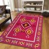 Traditional Colorful Tribal Kilim Rug Non Slip Flannel Carpets for Home Living Room Bedroom Kitchen Machine Washable Floor Mat
