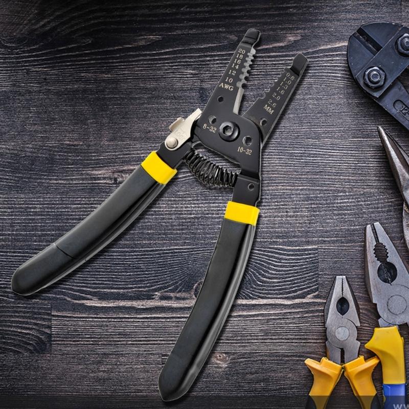 7inch Wire Stripper 10-22AWG Cutting Crimping Device Multifunctional Manual Tool For Copper Wire Stripper Professional