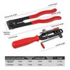 Vanadium Steel Auto Parts Tools Bending Clamp Binding Plier Water Hoses Clip Axle Clamp Pliers