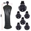 CRAFTSMAN Golf Wood Cover Head Cover Набор из 4 12 головок для гольфа Tag Club Cover из трех частей, черный (1ffx) Драйвер/Фервей Вуд/Утилиты (Число
