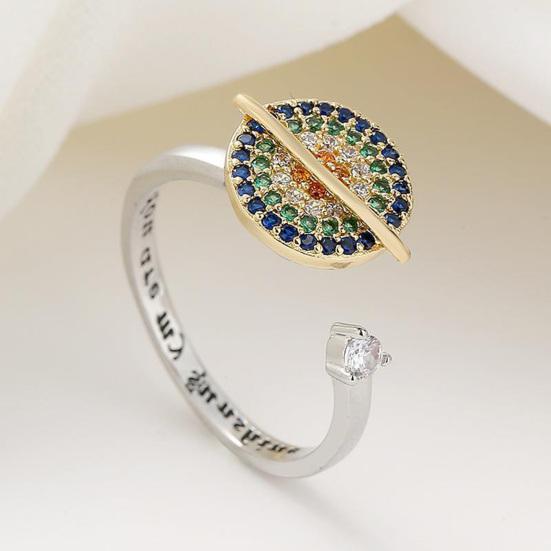 Anxiety Ring Lettering Electroplating Decoration
