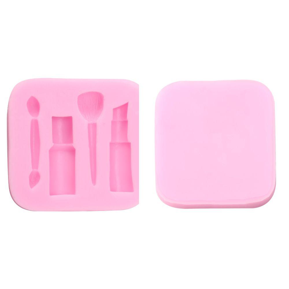 2PCS Lipstick Shape Baking Chocolate Mold Silicone DIY Cake Decorating Mold Candy Making