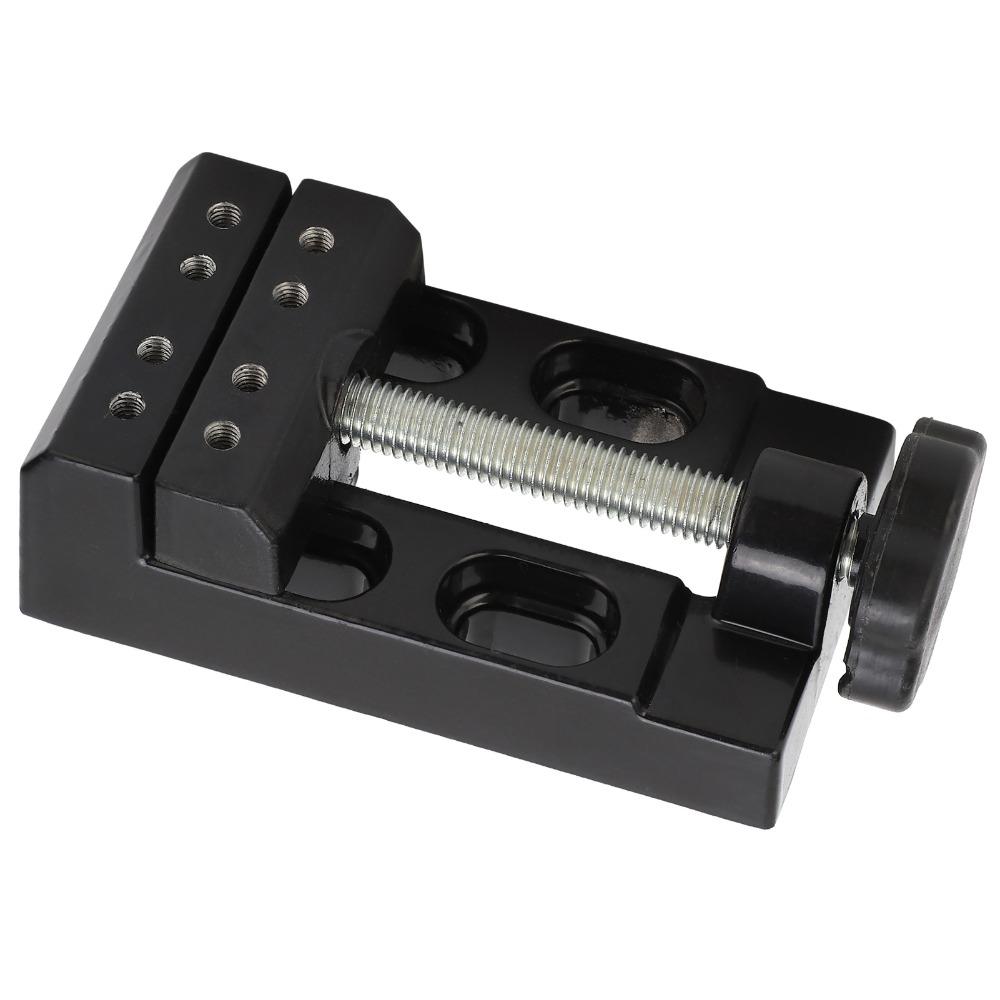 Adjustable Mini Flat Clamp 0-2.2 Inch Clamping Range Table Bench Vice Craft Carving Tool