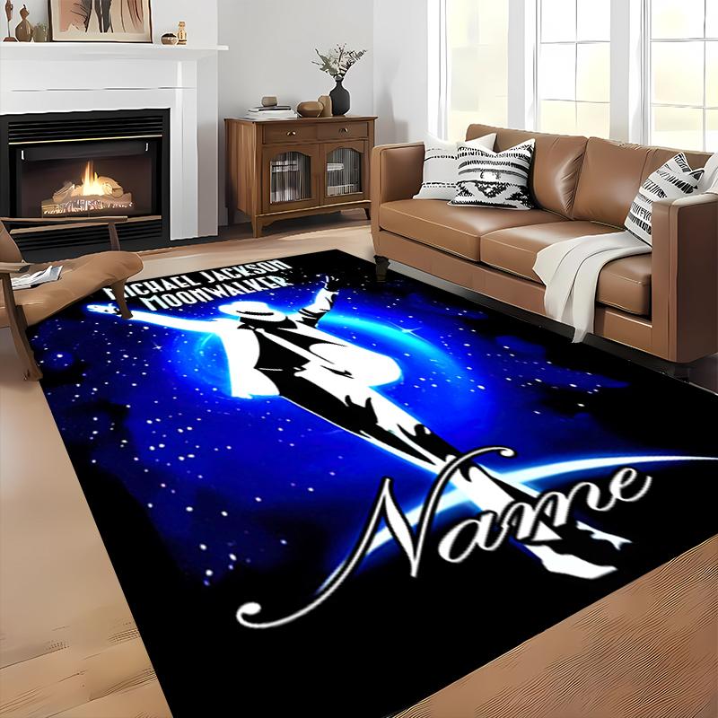 Custom personalization Michael Jackson Area Rug - Perfect For Kitchen, Bathroom,Laundry Room Decor Large Size Available,Gift All Seasons