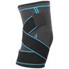 Outdoor Dual Sports Kneepad Breathable Knitted Kneepad Dual Pressure Bands Knee BraceBlue XL