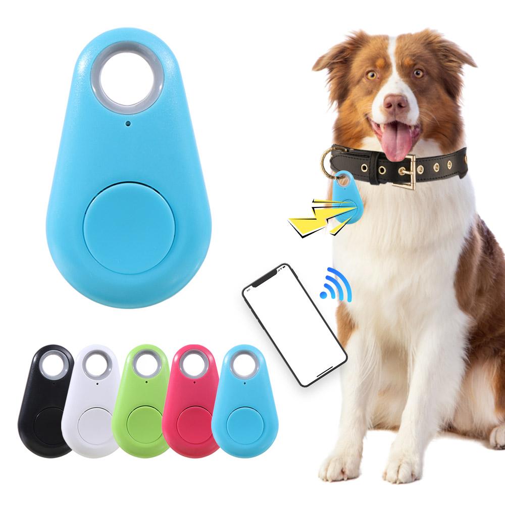 Plastic Pet Bluetooth GPS Tracker Anti-lost Smart Tracker Mini Pet Locator  For Dogs Cats